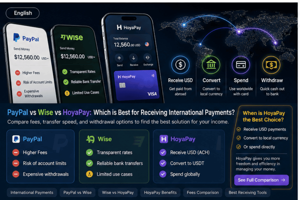 PayPal vs Wise vs HoyaPay: Which Is Best for International Payments?